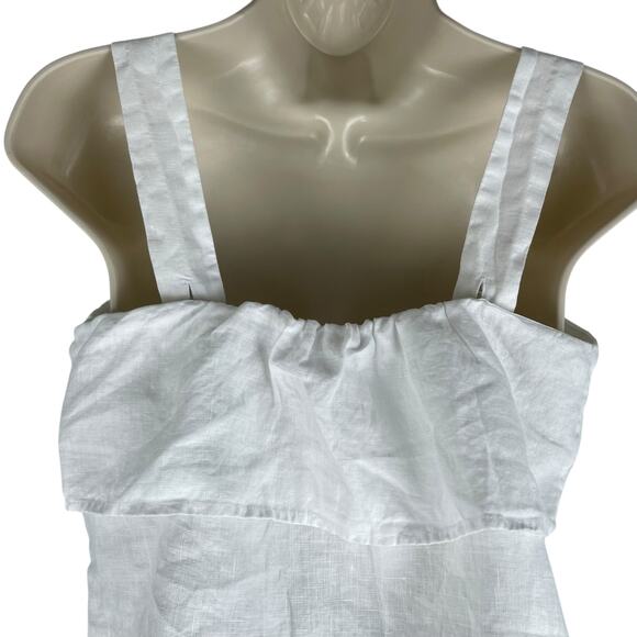 Quince 100% European Linen Square Neck Tank Top White Size XS - Picture 8 of 10